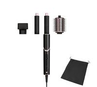 Shark FLEXSTYLE Styler e Asciugacapelli 3 en 1, con Arricciacapelli, Spazzola Ovale Volumizzante, Concentratore e Custodia da Viaggio, Senza Danni da Calore, Nero/Oro Rosa, HD424EU