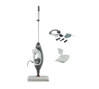 Shark Floor & Handheld Steam Cleaner, Scopa a Vapore e Vaporetto a Mano, 2 in 1, per Tutti i Pavimenti Duri, con 5 Accessori, 2 Impostazioni, Grigio/Bianco, S6005EU