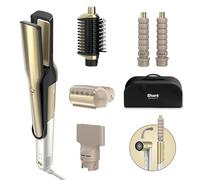 Shark Glam Sleek Straight Waves & Curls Multi-Styler, Gloss Lock Shine Technology, Silki Air Straightener, Glossi Styler per asciugatura liscia, bigodini auto-avvolgenti, strumento crespo, HD6051SUK