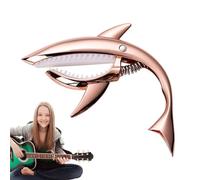 Shark Guitar Cow - Clip per chitarra in metallo, Chaptast per UKLELE, Captaste per chitarra Sharp. Fantastico capo per chitarra con una buona sensazione di tatto, capacità di luce per chitarra