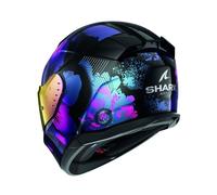 SHARK, Casco Moto Integrale D-SKWAL 3 MAYFER Black/Purple KVX