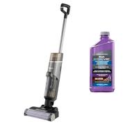 Shark HydroVac, Aspirapolvere e lavapavimenti senza filo con spazzola antimicrobica e liquido multisuperficie neutralizzatore di odori, autopulente, wet & dry, grigio WD210EUCP