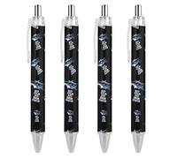 Shark Keep Calm and Swim Faster - Penna a sfera retrattile da 0,5 mm, penna a punta media, 4 pezzi, come da immagine 3