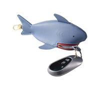 Shark Keychain Holder, Cute Small Case, 3.74x2.95in Animal Zipper Purse, Cartoon Wallet Design, Multifunction Cosmetic Storage for Women, Girls, Travel, School, Daily Use