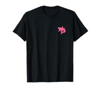 Shark Minimalist Red Pink Heart Donne Ragazze Maglietta