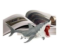 Shark Model Toys, Animal Figurine, Realistic Movable Mouth Marine Plush, Creative Sculpture, Tabletop Shark Toy for Boys Girls Kids Educational Plaything, 6.14x3.35x2.17 inches