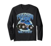 Shark Monster Truck Feeding Time Built to Bite off-Roading Maglia a Manica