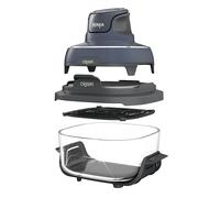Ninja CRISPi Friggitrice ad Aria Portatile, 3.8L, 4 in 1: Frittura, Cottura Arrosto, Mantiene Cibo Caldo e Croccante, Compatta, 2 Contenitori Vetro Rimovibili, 1700W, Grigio FN101EUGY
