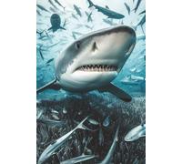 Shark Notebook: Blank Lined Notebook for All Ages, Shark, Ocean, Sea, Fish | 6x9 inches, 110 pages | Gifts for Birthdays. Christmas, Thanksgiving and more