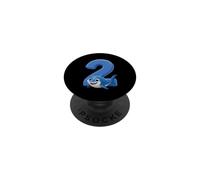 Shark Number 2 Birthday Ocean Kids Party 2nd Beach Fish Two PopSockets PopGrip Adesivo