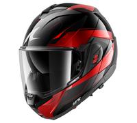 Shark OXO Mekarium, casco modulare S female Nero/Rosso
