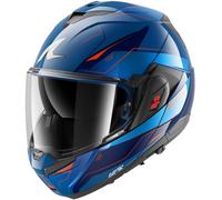 Shark OXO Mekarium, casco modulare XL female Blu/Azzurro/Arancione