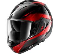 Shark OXO Mekarium, casco modulare XXL female Nero/Rosso