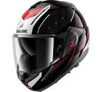 Casco Modulare Shark Oxo Rydger Nero Argento Rosso S
