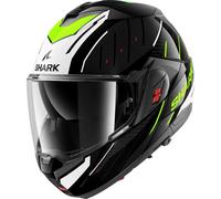 SHARK OXO RYDGER KWY Casco Moto Gloss Nero/Verde ECE 22.06