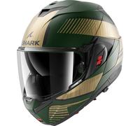 Shark OXO Sikter, casco flip up S female Opaco Verde/Oro/Nero