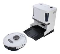 Shark PowerDetect Robot Aspirapolvere Lavapavimenti 2 in 1, NeverTouch Pro Autosvuotante, Autoriempimento, Autopulizia, Navigazione 3D LiDAR, Bypass Ostacoli NeverStuck, WiFi/App, bianco RV2800ZEEUWH