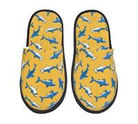 Shark Print Print Pantofole Da Casa Unisex Pantofole Comode Ciabatte Da Viaggio Per Bagno Ospiti Spa L