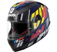 Shark Race-R Pro Carbon Replica Zarco Speedblock Casco, blu/rosso, Taglia XS (53/54)