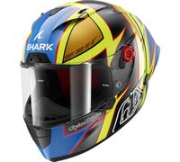 Shark Race-R Pro GP Replica Cam Petersen Casco, grigio-blu-giallo, taglia S per maschi