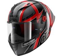 Shark Race-R Pro GP Replica Cam Petersen Casco, nero-grigio-rosso, taglia M per maschi