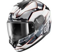 Shark Ridill 2 Matrix Camo Casco, bianco-argento, taglia M per maschi