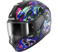 Shark Ridill 2 Raging Beast Casco, nero-rosa-verde-blu, taglia S per maschi