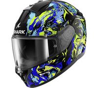 Casco Integrale Shark Ridill 2 Beast Nero Blu Verde XXL