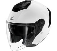 Shark RS Jet Blank Casco Jet, nero-bianco, taglia S per maschi
