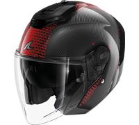 Casco Jet Shark RS JET CARBON IKONIK Carbon Red Chrom Taglia:M