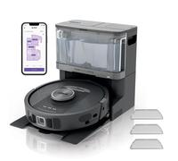 Shark PowerDetect Robot Aspirapolvere Lavapavimenti 2 in 1, NeverTouch Pro Autosvuotante, Autoriempimento, Autopulizia, Navigazione 3D LiDAR, Bypass Ostacoli NeverStuck, WiFi/App, Nero RV2800YEEU