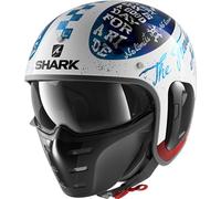 Shark S-Drak 2 Tripp In Casco a getto, nero-bianco, taglia XS per maschi