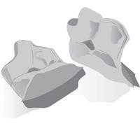 Shark S600, guanciali XS male Argento