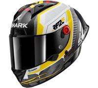 Casco Integrale Shark Aeron-Gp Carbon Replica Raul Fernandez Signature Bianco Giallo XL