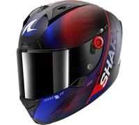 Casco Integrale Shark Aeron Speed-Tech Carbon Blu Rosso Opaco M