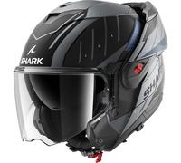 Casco Modulare Shark Oxo Rydger Antracite Blu Nero Opaco L