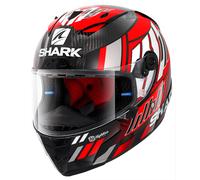 Shark Race-R Pro Carbon Replica Zarco Speedblock Casco, bianco-rosso, taglia XS