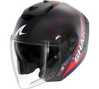 SHARK Casco RS JET Carbon SPEED-TECH Blu/Rosso/Nero Taglia S
