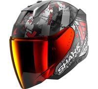 SHARK Casco Jet Skwal I3 Jet Hellcat Nero Opaco XS