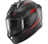 Shark Skwal i3 Mekarium Casco, nero-grigio-rosso, taglia M per maschi