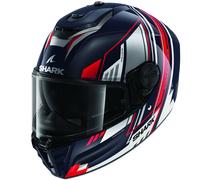 Shark Spartan RS Byrhon Casco, bianco-rosso-blu, taglia XL per maschi