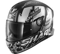 Shark Skwal 2.2 Noxxys Casco, nero opaco/grigio, Taglia XS (53/54)
