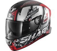 Shark Skwal 2.2 Noxxys Casco, nero opaco/rosso, Taglia XS (53/54)