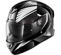 Shark Skwal 2 Hallder Casco, Bianco/nero, Taglia XL (61/62)
