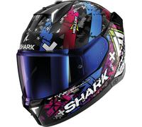 Shark Skwal i3 Hellcat Casco, nero-blu, taglia S per maschi