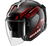 Shark Skwal i3 Jet Light-Blur, casco aperto L female Nero/Rosso/Bianco