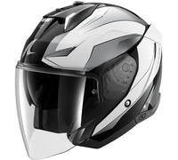 Shark Skwal i3 Jet Mekarium, casco aperto XL female Nero/Bianco/Grigio