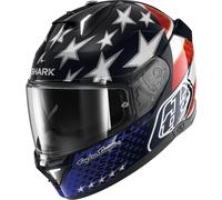 Shark Skwal i3 US Flag Casco, nero-bianco-rosso-blu, taglia 2XL per maschi