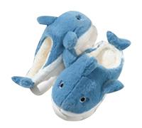 Shark Slippers peluche unisex - Pantofole da donna in peluche invernale carino scarpe invernali animali pantofole in cotone suola spessa scarpe da casa unisex antiscivolo in flanella, Bu2, 38 EU