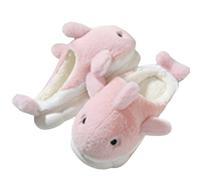 Shark Slippers peluche unisex - Pantofole da donna in peluche invernale carino scarpe invernali animali pantofole in cotone suola spessa scarpe da casa unisex antiscivolo in flanella, Pk2, 38 EU